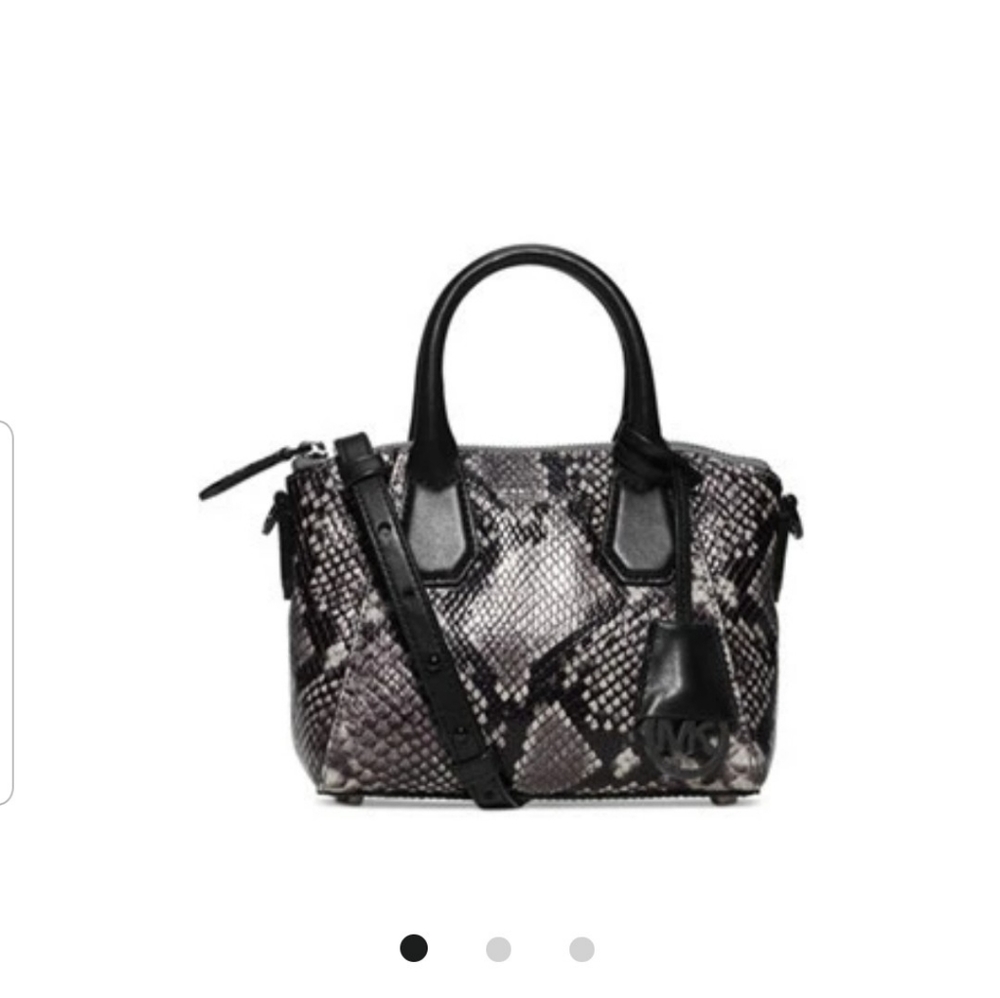 Michael Kors Campbell Mini Python Embossed Satchel - image 1